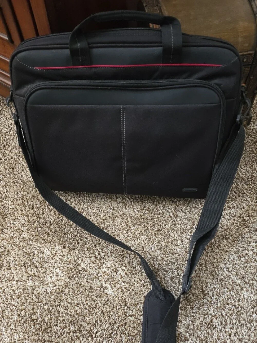 Laptop Briefcase with Red Trim